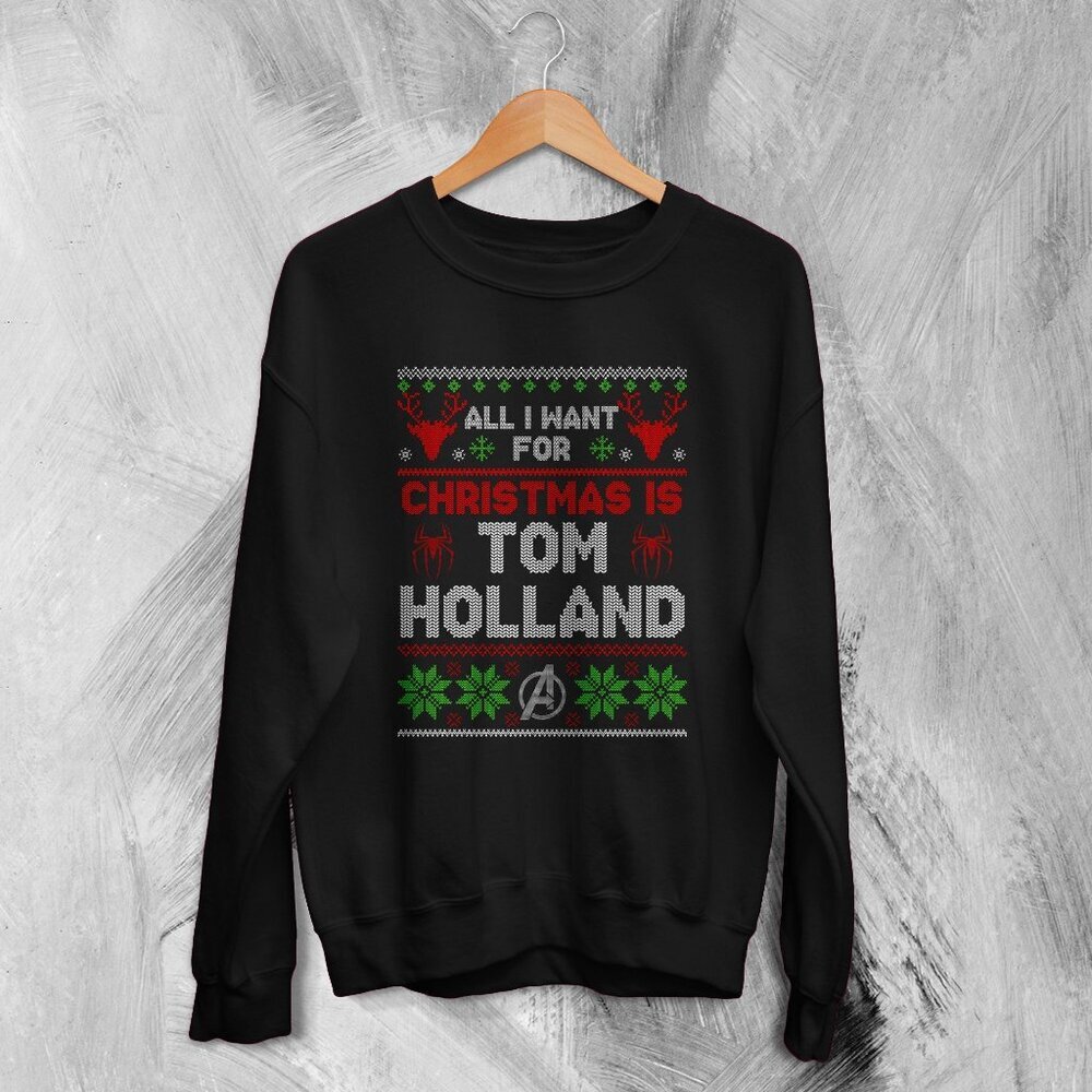 The Avengers Ugly Christmas Sweatshirt Tom Holland Sweater Gift For Christmas 17